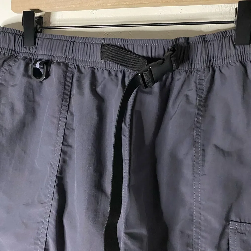 Eddie Bauer Gray Adjustable Waist Belted Shorts Size XL